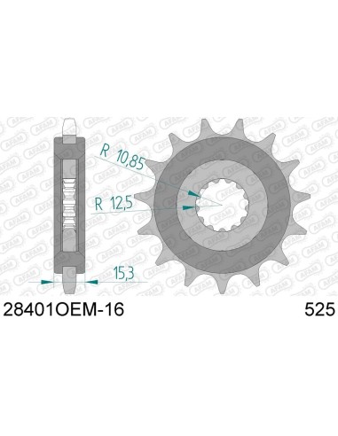 AFAM Steel Noise-free Front Sprocket 28401 - 525