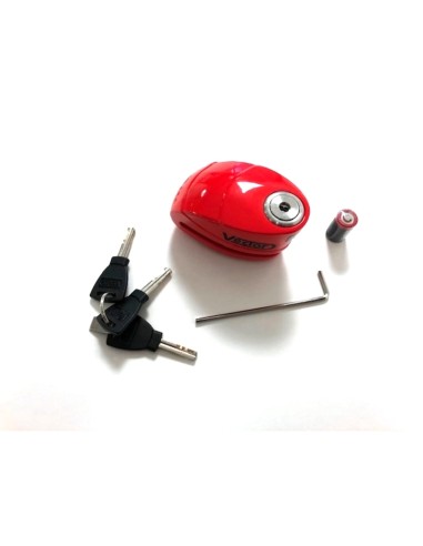 VECTOR Alarm Disc Lock SRA - Red