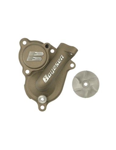 BOYESEN Water pump cover with impeller - Kawasaki KX250