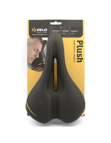 VELO Bicycle Saddle Zone cut Black Male VELO Bicycle Saddle Zone cut Black Male