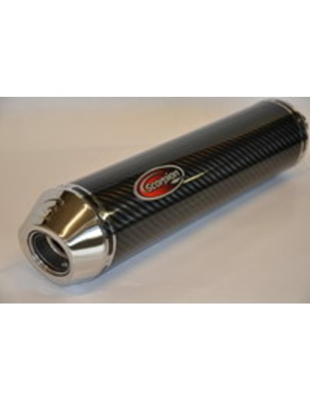 Carbon round section exhaust