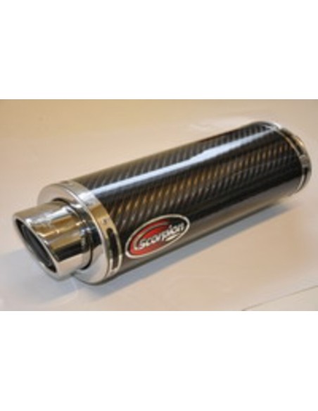 Oval section carbon exhaust