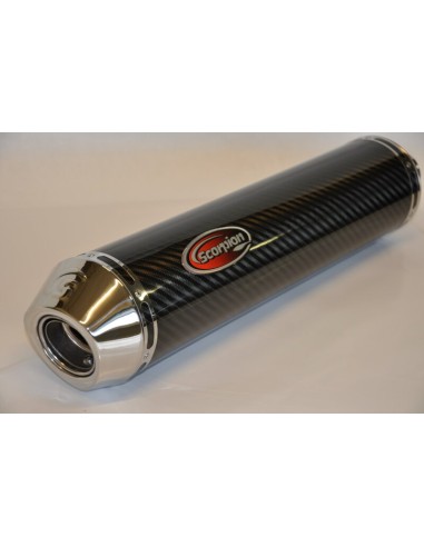 Carbon round section exhaust