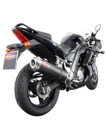 Carbon round section exhaust