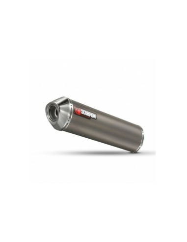 350mm oval section titanium muffler