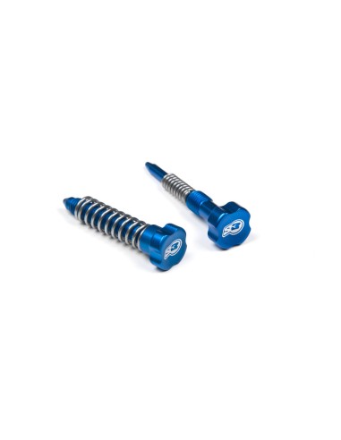 S3 Carburetor Adjuster Screws Idle + Air + Springs Blue