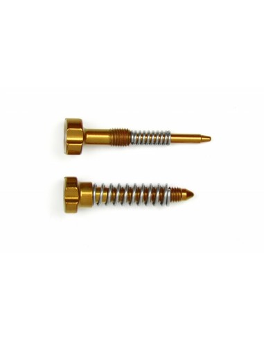 S3 Carburetor Adjuster Screws Idle + Springs Gold