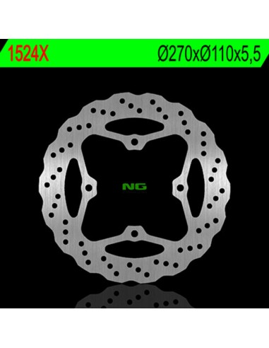 NG BRAKES Petal Fix Brake Disc - 1524X.