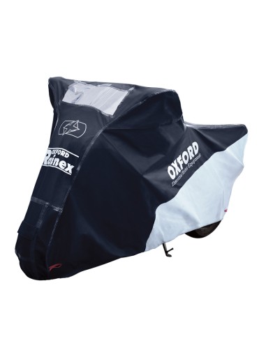 OXFORD Outdoor Protective Cover Rainex Black/Silver - Moto / Scooter - L