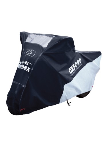 OXFORD Outdoor Protective Cover Rainex Black/Silver - Moto / Scooter - XL