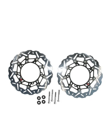 Set disc de frână supradimensionat BRAKING SK2 Racing Wave flotant - 320 OKWK07