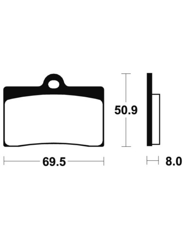 TECNIUM Racing MX/ATV Sintered Metal Brake pads - MOR66