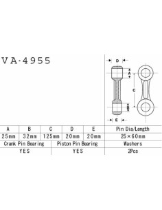 VESRAH Connecting Rod Kit -... 2