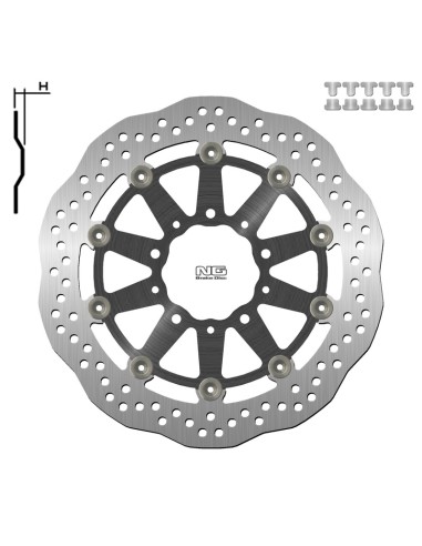 NG BRAKE DISC de frana flotant petal - 1558XG