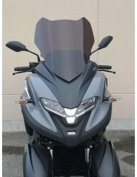 V PARTS Windshield Standard Smoked Black - Yamaha Tricity 300