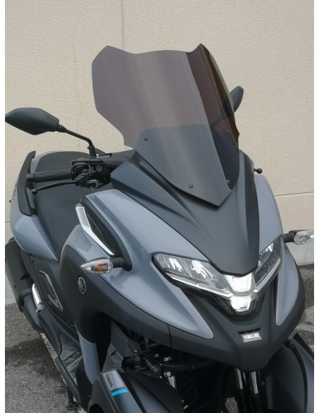 V PARTS Windshield Standard Smoked Black - Yamaha Tricity 300