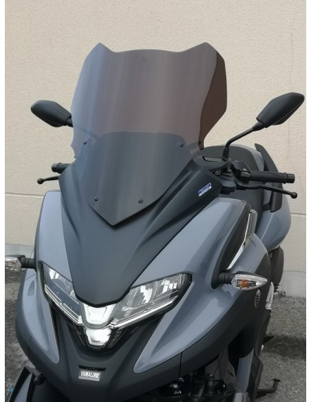 V PARTS Windshield Standard Smoked Black - Yamaha Tricity 300