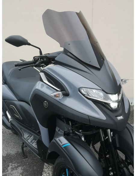 V PARTS Windshield Standard Smoked Black - Yamaha Tricity 300