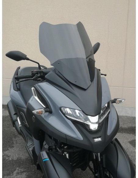 V PARTS Windshield High Protection Smoked Black - Yamaha Tricity 300