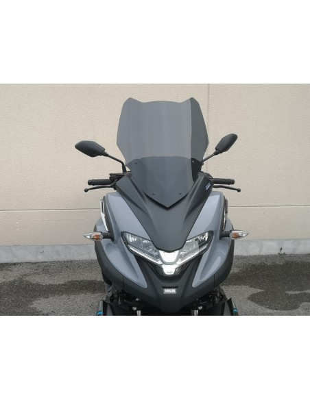 V PARTS Windshield High Protection Smoked Black - Yamaha Tricity 300