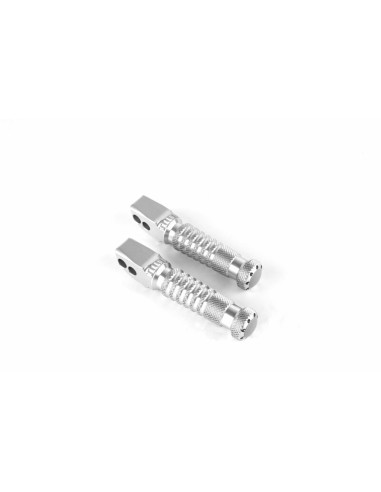 GILLES TOOLING Sport Passenger Footpegs Silver BMW