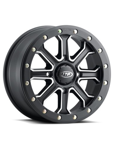 ITP Velocity Wheel 14x7 4x137 5+2 (+30mm) Matte Black/Polished