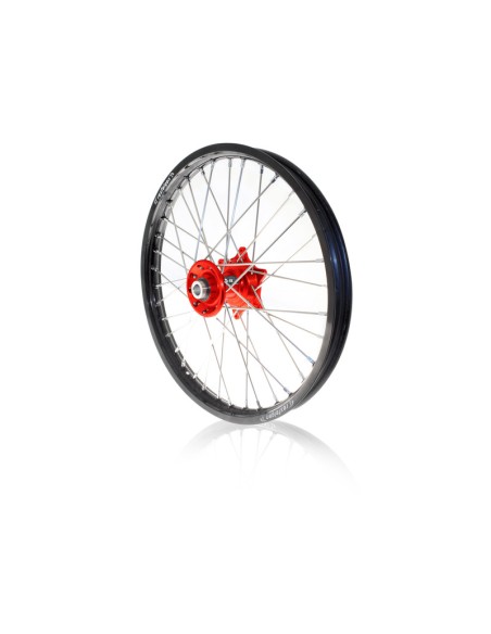 ART MX roata completa fata + spate 21x1,60/19x2,15 janta neagra/butuc rosu Honda