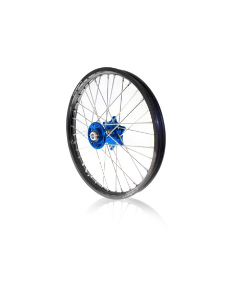 ART MX Complete Front + Rear Wheel 21x1,60/19x2,15 Black Rim/Blue Hub Husqvarna