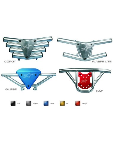 Bara de protecție CROSS-PRO Corot din aluminiu - Albastru Suzuki LT -Z400 Quadsport