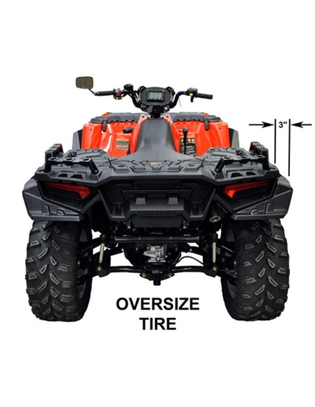 DIRECTION 2 Overfender Kit Black Polaris Sportsman
