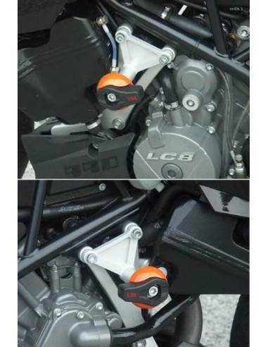 LSL Crash Protectors fitting kit ForkTM Super Duke 990 2005-08