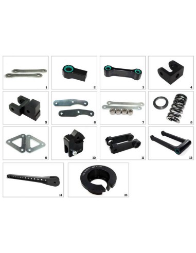 TECNIUM Jack Up Kit Setting 6 - Kawasaki Z650