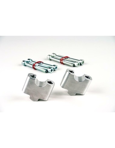 SUPORTURI RISER, LSL PLACAT ARGENT +30MM, PENTRU DUCATI CU GHIDON Ø28,6MM