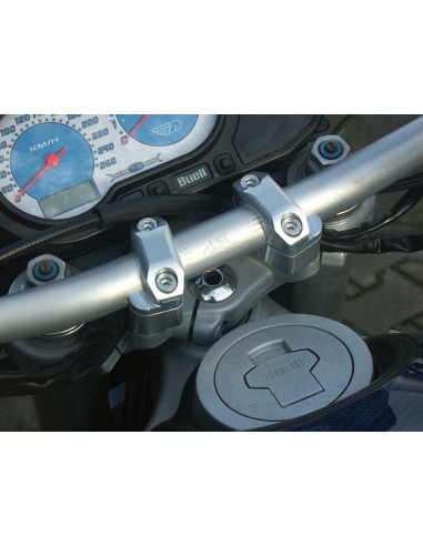 LSL Bar Mounts For Buell XB9S, XBS '02-07, Handlebar Conversion Ø22mm TO Ø28,6mm