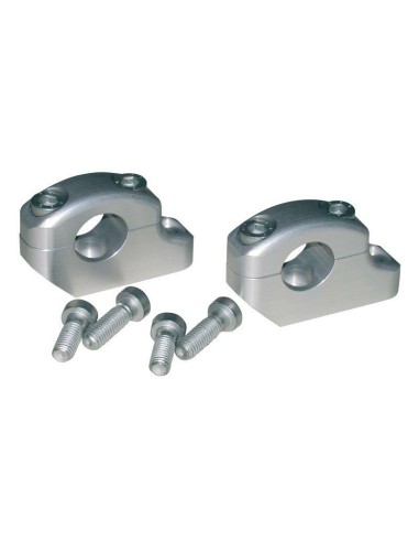 SILVER-PLATED OFFSET BAR MOUNTS LSL FOR TRIPLE CLAMPS LSL