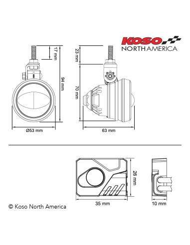 KOSO LED Anti-Fog Light Kit Aurora KOSO LED Anti-Fog Light Kit Aurora