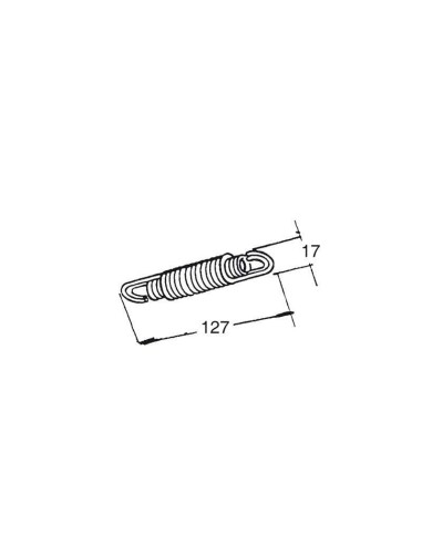 BUZZETTI Set of 5 double springs 127x17mm for central stand