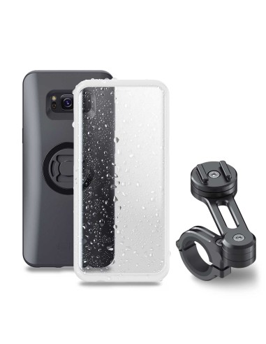 SP-CONNECT Moto Bundle fixat pe ghidon Samsung S8+