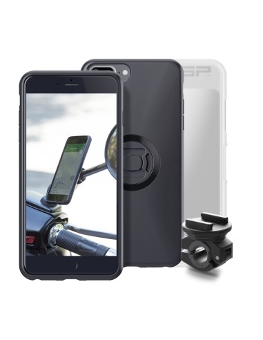 SP-CONNECT Moto Bundle fixed on Mirror iPhone 8+/7+/6S+/6+