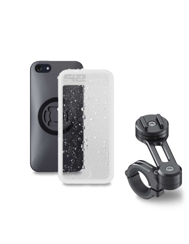 SP-CONNECT Moto Bundle fixat pe ghidon iPhone 5/SE