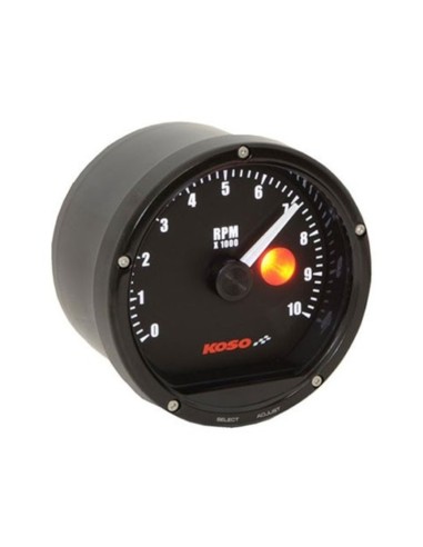 KOSO D75 Tachometer Black 10000rpm