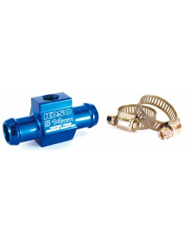 Adaptor Koso pentru senzor de temperatura apei, furtun Ø14mm