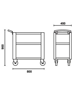 BETA Shop Trolley Grey 2
