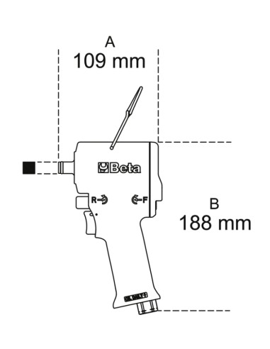 BETA Compact Reversible Impact Wrench...
