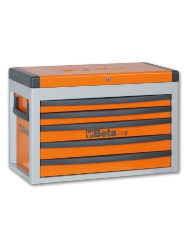 BETA Portable Tool Chest with five drawers Orange