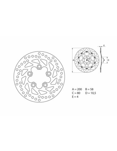 BREMBO Oro Fix Brake Disc - 68B40724