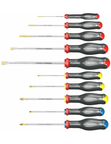 FACOM Protwist® Screwdrivers Set - 10 Pieces