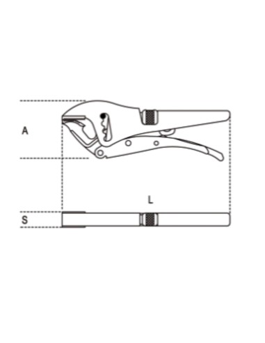 BETA Self-Locking Pliers with long...