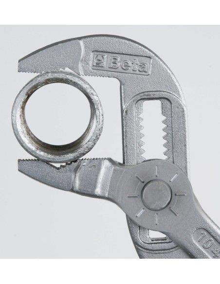 BETA Slip Joint Pliers with Setting Push Button, covered by two layers of Anti-Skid PVC