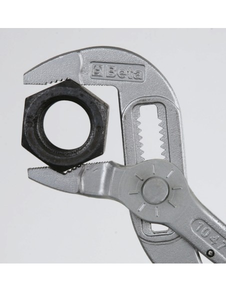 BETA Slip Joint Pliers with Setting Push Button, covered by two layers of Anti-Skid PVC